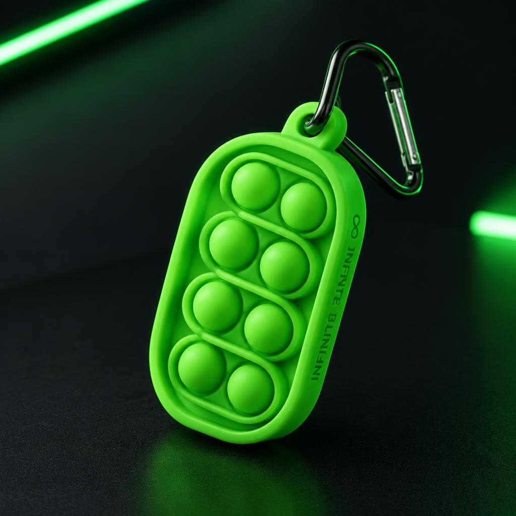 Infinite Bubble Wrap Keychain